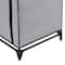 Honey Can Do 27" Gray Portable Wardrobe Closet with Cover & Side Pockets